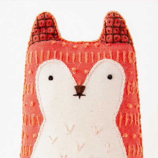 Fox Embroidery Kit