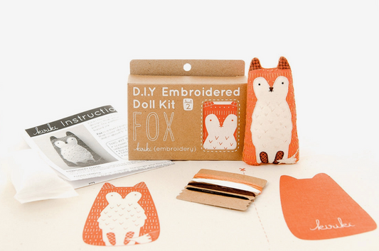 Fox Embroidery Kit