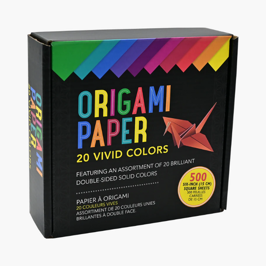 Origami Paper Vivid Colors (500 Sheets)