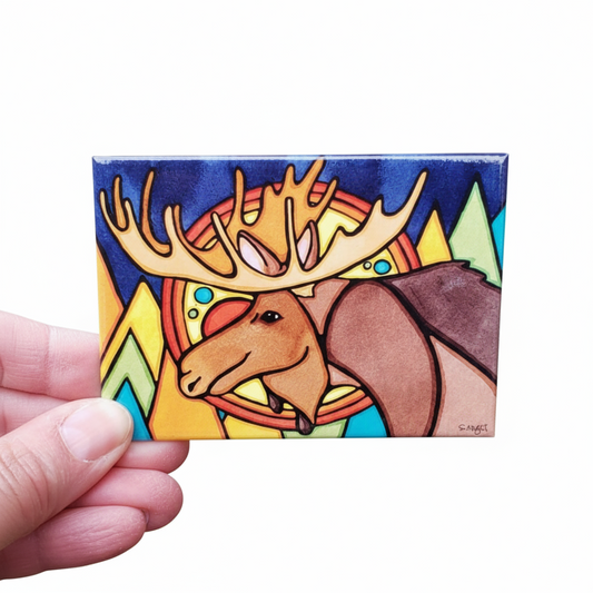 Forest Moose-Magnet