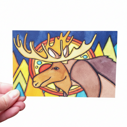Forest Moose - Postcard