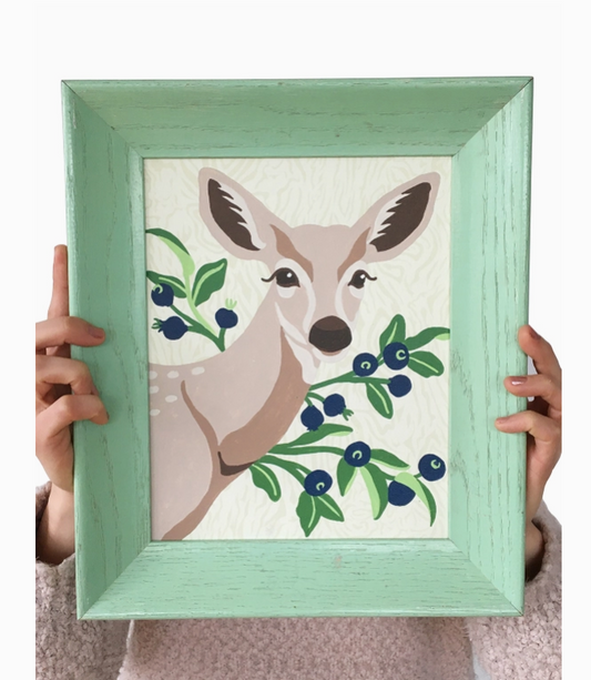 Deer with Huckleberries Paint-by-Number Kit