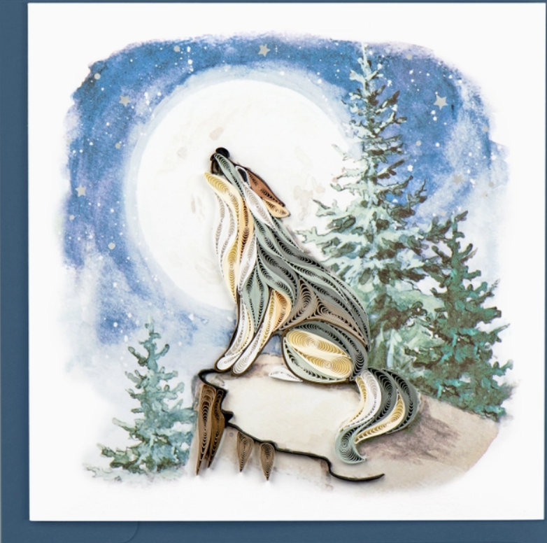 NC Howling Wolf Quilling