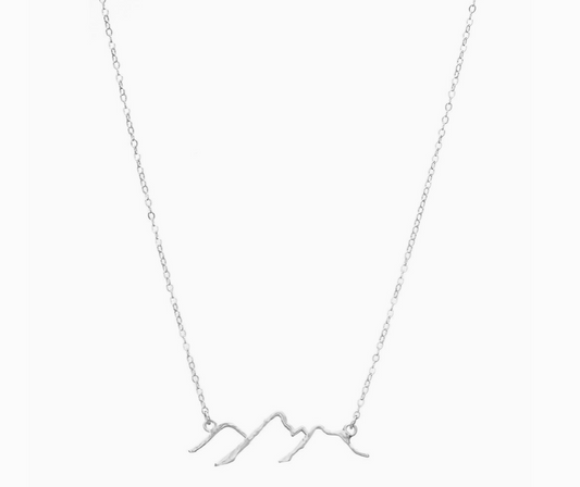 Plated Silver - Mountain Necklace