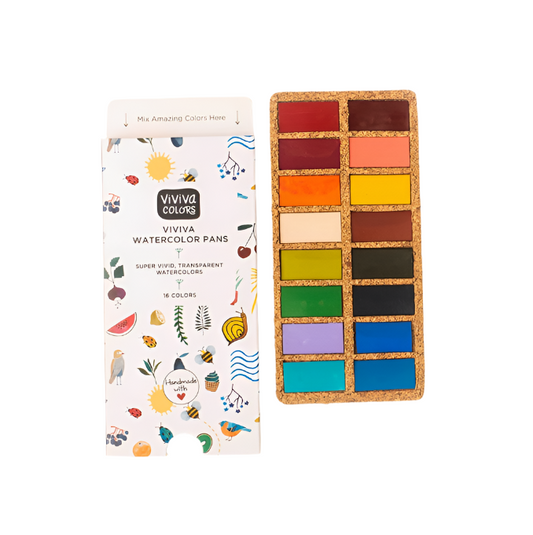 Viviva Spring Pans Set - 16 Watercolors