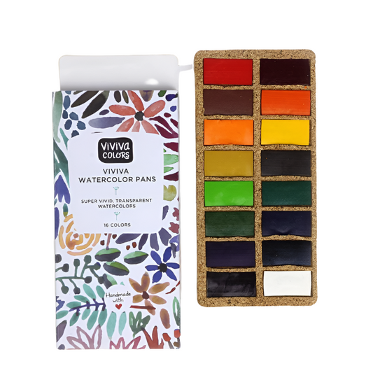 Viviva Original Pans Set - 16 Watercolors