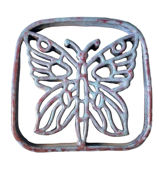 Butterfly Trivet - Stoneware Pottery