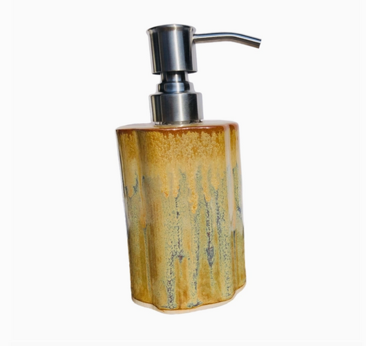 Soap Dispenser Pump - Stoneware Pottery
