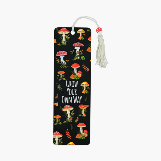 Beaded Mushroom Bookmark