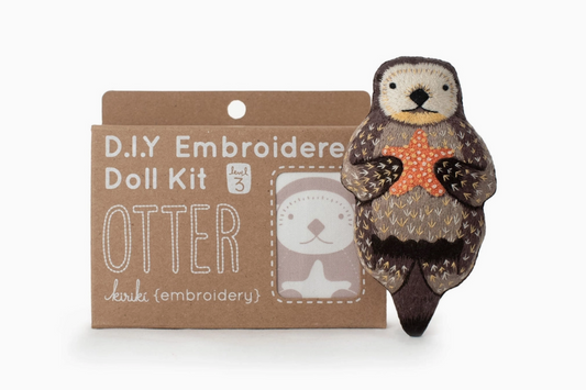 Otter Embroidery Kit
