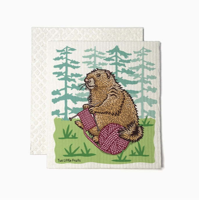 Marmot Swedish Dishcloth – National Museum of Wildlife Art