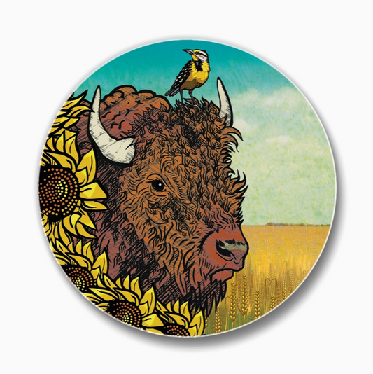 Buffalo Ceramic Coaster
