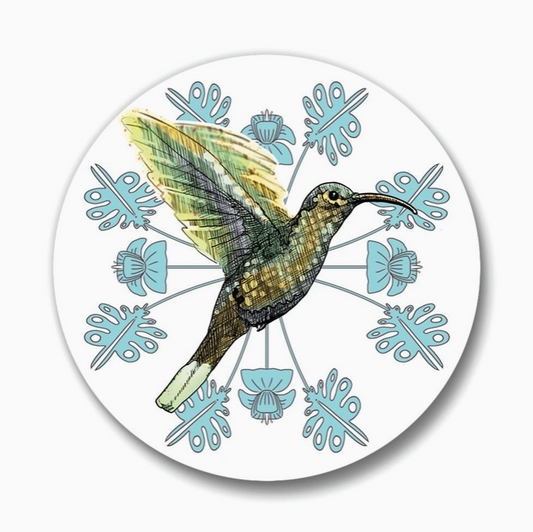 Hummingbird Ceramic Coaster