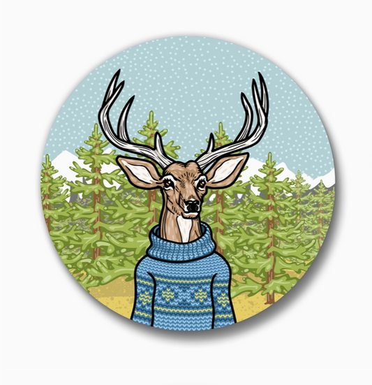Favorite Sweater Deer Buck Magnetic Bottle Opener