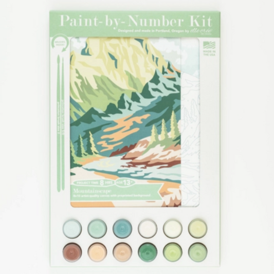 Mountain Scape Paint-by-Number Kit