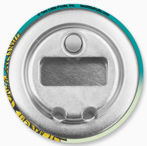 Sunflower and Bison Magnetic Bottle Opener