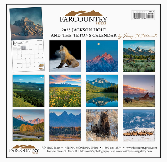 2025 Jackson Hole & the Tetons Calendar