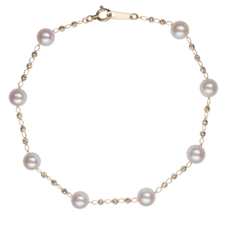 Petite Tin Cup Bracelet 18KY