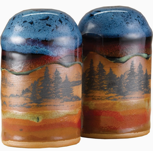 Mountain Scene Salt and Pepper Shakers