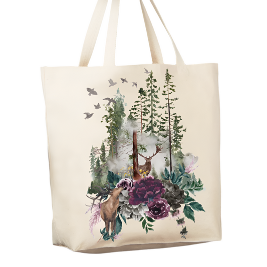 Deer Forest Tote Bag