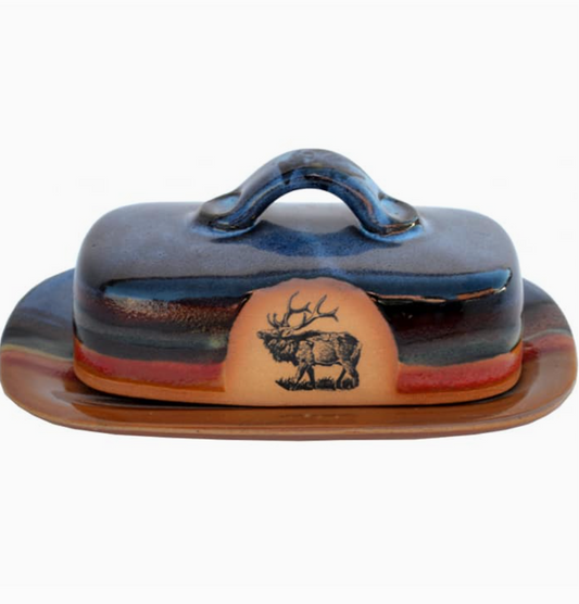 Elk Butter Dish