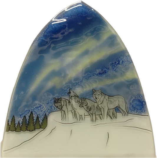 Northern Lights Wolf Pack Nightlight