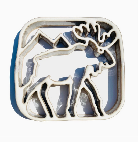 Moose Trivet - Stoneware Pottery