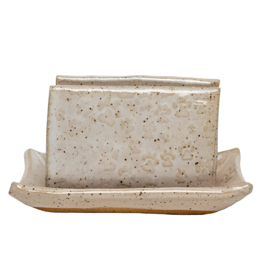 Paw Print Pattern Ceramic Sponge Holder