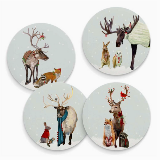 Holiday - Christmas Bunch - Set of 4 Coaster Sets