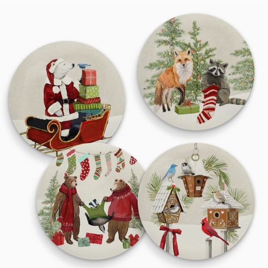 Holiday - Winter Woodland - Set of 4 Coaster Sets