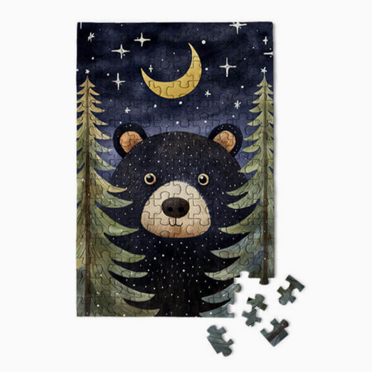 Forest Bear - Wildlife Souvenir Gift Mini Jigsaw Puzzle