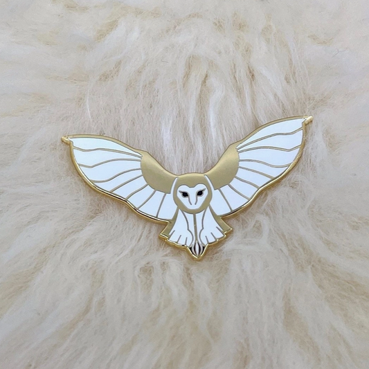 Barn Owl Hard Enamel Pin