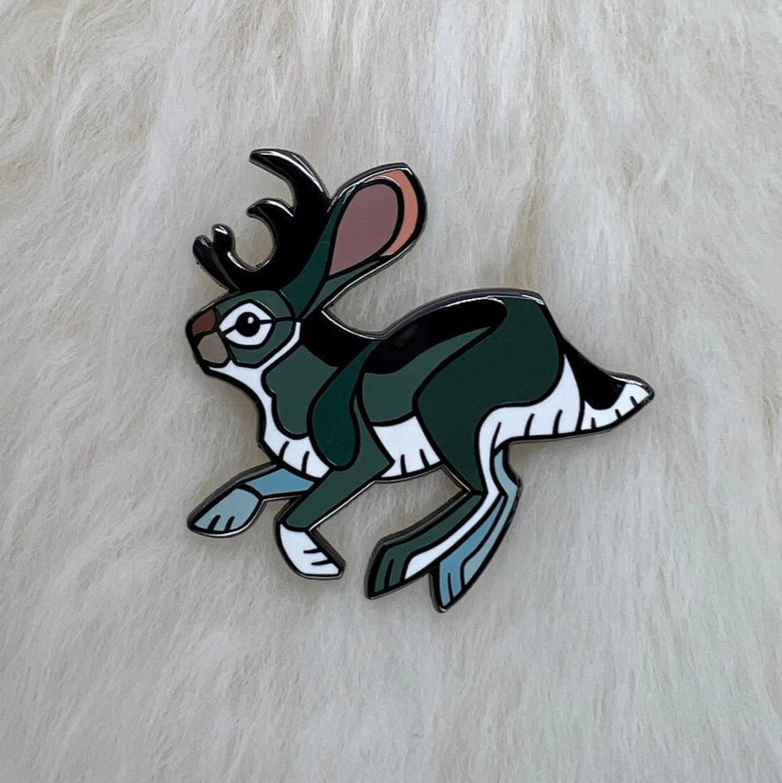 Jackalope Hard Enamel Pin