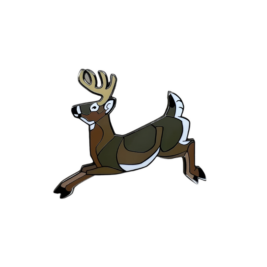 White Tailed Deer Hard Enamel Pin