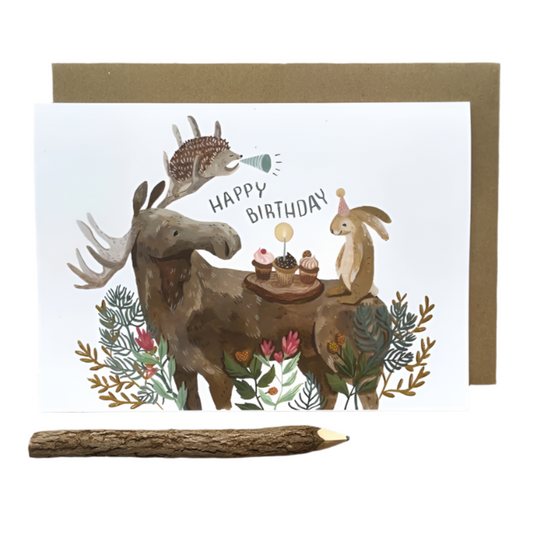 Birthday Moose Card