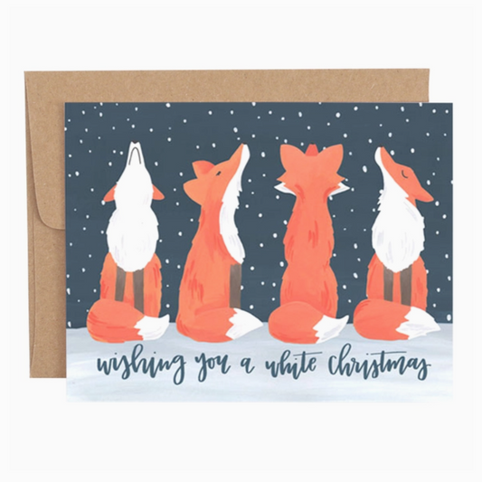 Greeting Card - Fox Christmas Holiday