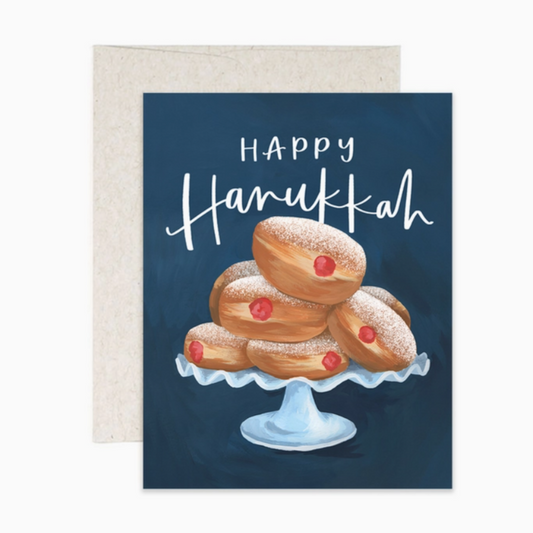 Greeting Card - Hanukkah Donuts