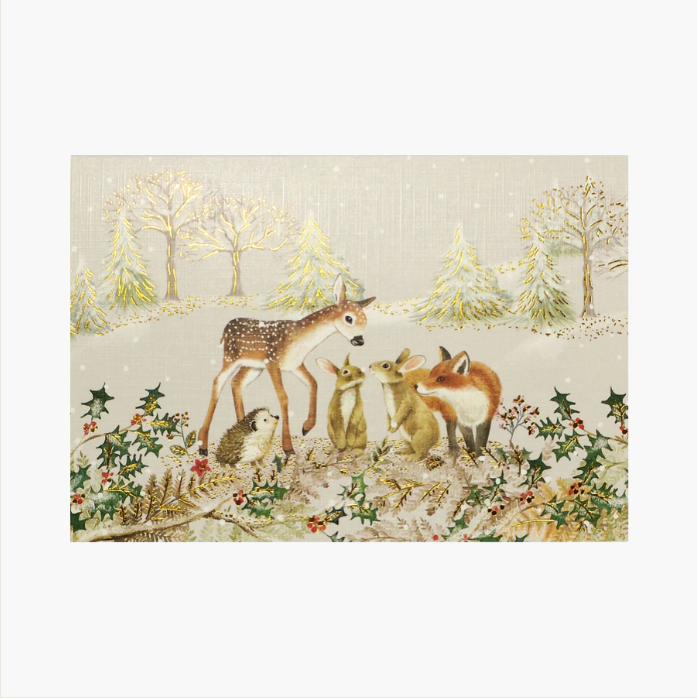 Furry Friends Small Boxed Holiday Cards