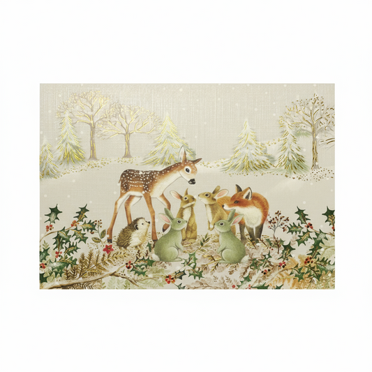 Furry Friends Small Boxed Holiday Cards