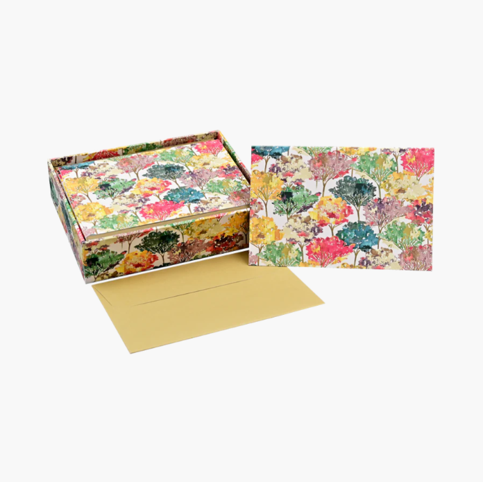 Autumn Leaves Note Cards