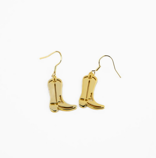 Cowboy Earrings - Gold