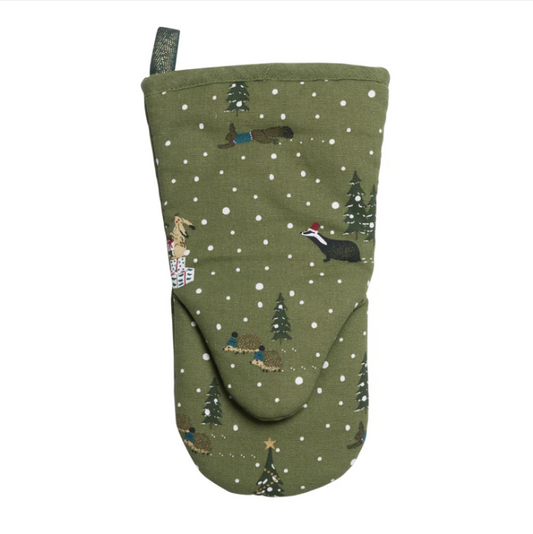 Festive Forest Oven Mitt