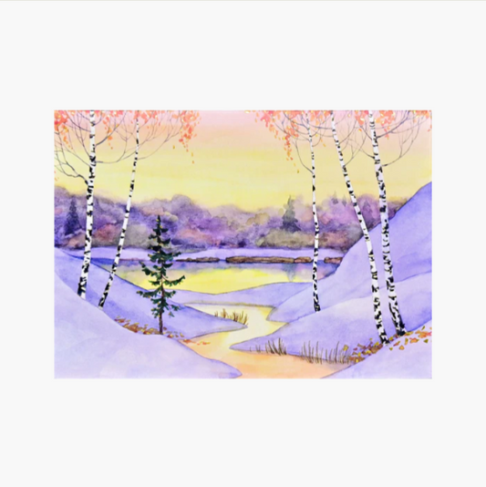 Winter Sunrise Deluxe Boxed Holiday Cards