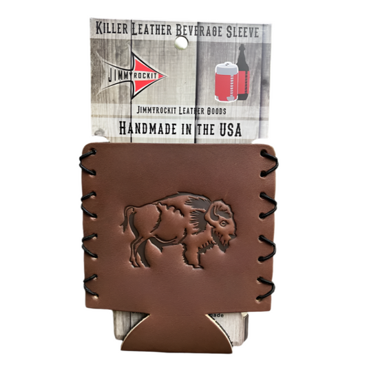 Leather Koozie - Bison