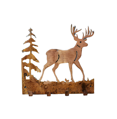 Key Wall Holder Copper Deer Hunter