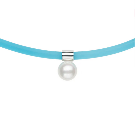 Pearl & Rubber Necklace