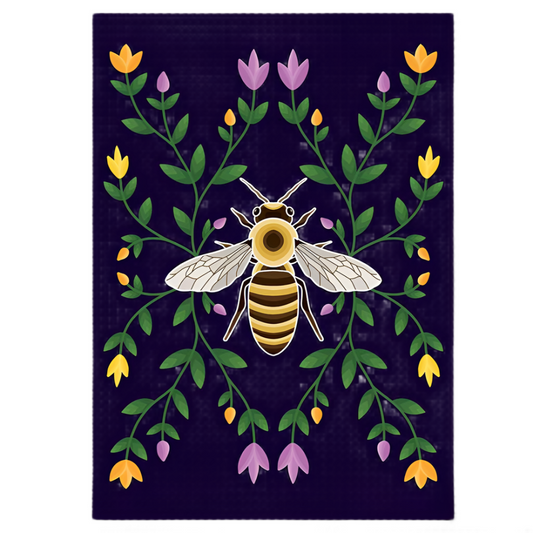 Magnet Honey Bee and Ojibwe Floral