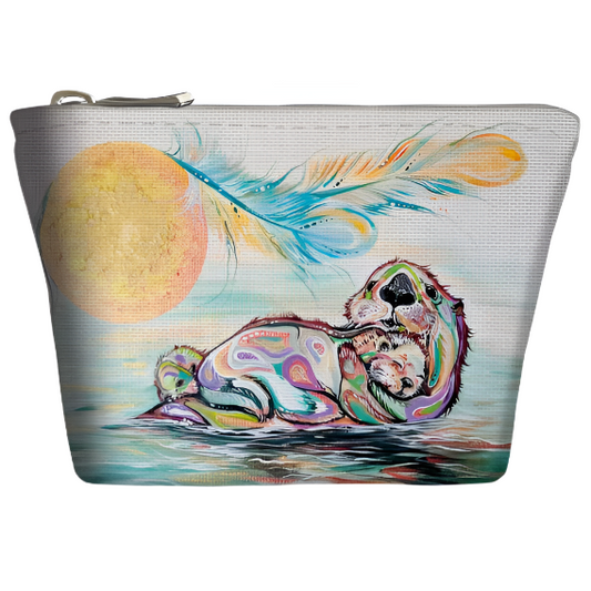 Coin Purse Otter Family