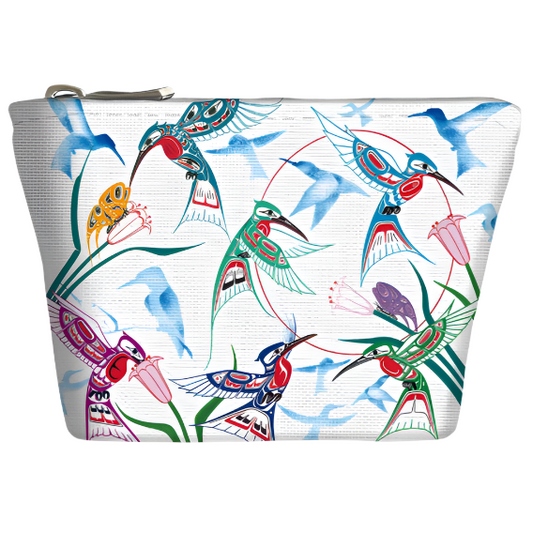 Coin Purse Garden of Hummingbirds