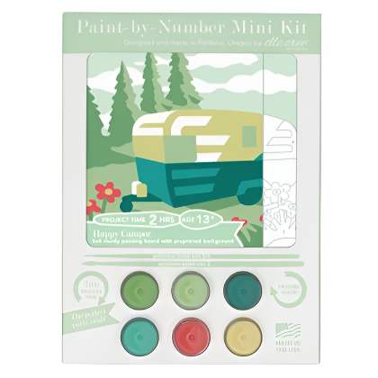 Happy Camper Mini Paint-By-Number Kit